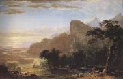 Frederic E.Church Landscape-Scene from Thanatopsis oil